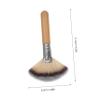 Ipetboom 4-Piece Makeup Brush Set with Fan and Setting Powder Brushes, Large Soft Nylon Bristles for Powder and Blush view 2