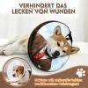 SuplutuX Inflatable Collar for Dogs & Cats, Soft No-Lick Collar with Adjustable Drawstring, Clear Vision, L view 4