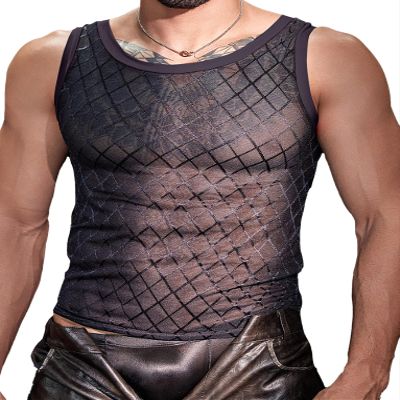 Adigau Mesh Fishnet T-Shirt
