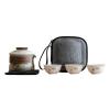 Yangzhi Jade Hand-Painted Osmanthus Travel Tea Set view 1
