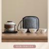Yangzhi Jade Hand-Painted Osmanthus Travel Tea Set view 2