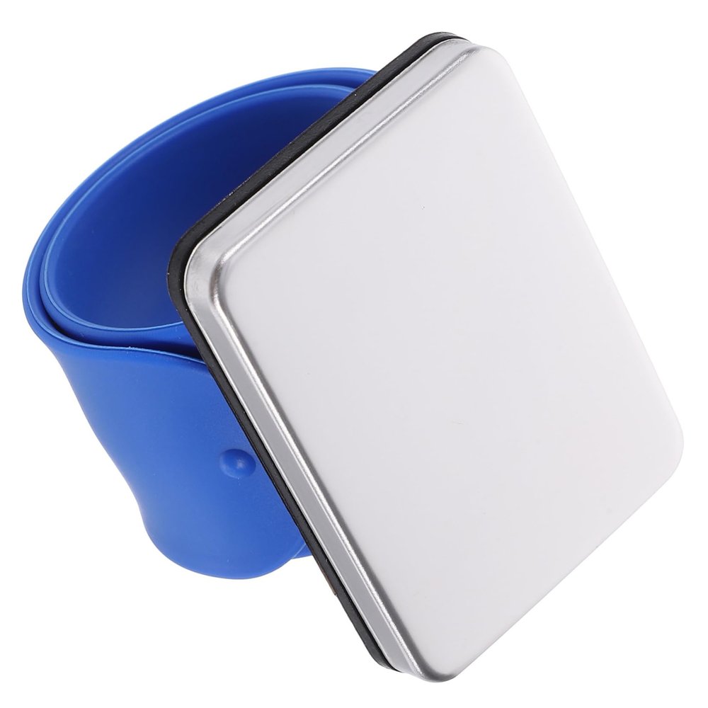 BATHVEVE Magnetic Silicone Hairpin Holder Bracelet for Hairstylists, Blue