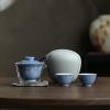 Travel Tea Set, Portable Kuaike Cup, Shiwen Speckled Blue Tea Set view 2