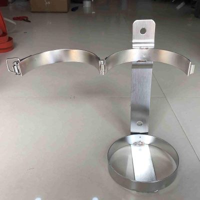 Wall-Mounted Oxygen Cylinder Holder with Safety Lock, 5 1/2 in Diameter
