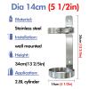Wall-Mounted Oxygen Cylinder Holder with Safety Lock, 5 1/2 in Diameter view 2
