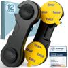 MUTKIND 12-Pack Child Safety Locks for Cabinets, Drawers, Refrigerators & Doors, Black view 1