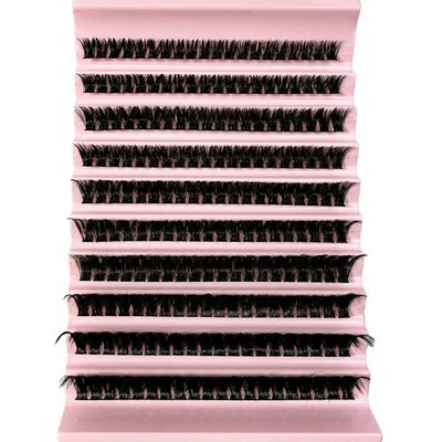 Mink Lashes, 540 C-Curl Clusters, 9–16 mm, Mixed, 3D Strip
