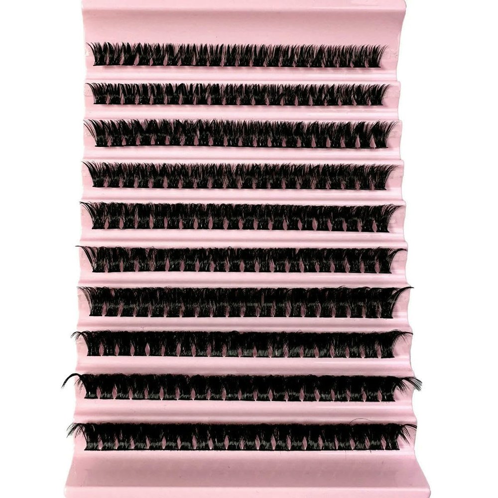 Mink Lashes, 540 C-Curl Clusters, 9–16 mm, Mixed, 3D Strip
