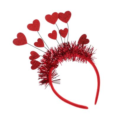 ERINGOGO Red Heart Headband with Sequins, Lightweight and Comfortable