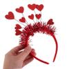 ERINGOGO Red Heart Headband with Sequins, Lightweight and Comfortable view 4