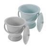 Portable Plastic Bedpans with Lids, 2-Piece Set for Home view 1