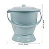 Portable Plastic Bedpans with Lids, 2-Piece Set for Home view 2