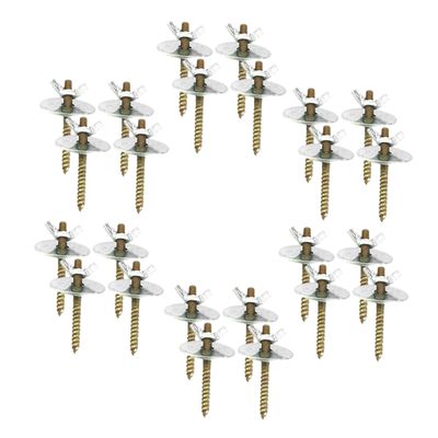 HAPINARY Set of Mounting Nuts and Screws for Wooden Bird Perches