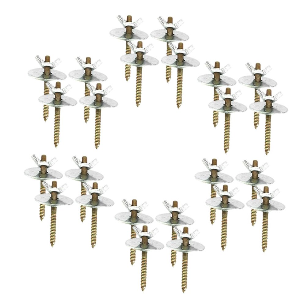 HAPINARY Set of Mounting Nuts and Screws for Wooden Bird Perches