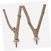 HAPINARY Set of Mounting Nuts and Screws for Wooden Bird Perches view 4