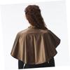 VICASKY Hairdressing Cape, Haircutting Cape, Oil Treatment Apron, Coffee Leather view 3
