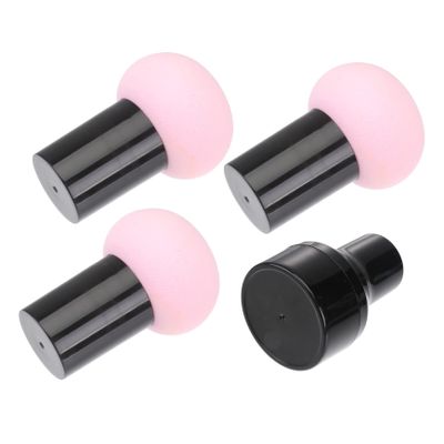 Makeup Sponge with Handle, 3 Pieces, Polyurethane, Foundation
