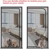 PENSERAR Cat Screen Door, 80 x 200 cm, Reinforced Scratch-Resistant Mesh with Zipper (90 x 210 cm) view 4