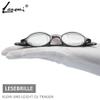 Lanomi Reading Glasses for Women and Men, Unisex Retro Round Full-Rim Glasses, Lightweight, Transparent Gray, +2.5 view 4