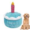 Dog Birthday Cake Toy - Plush Cake Shaped Toy for Dogs view 1