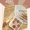 9-Color Toast Eyeshadow Palette, Matte, Shimmery and Metallic Shimmer Shades for Smoky, Neutral and Everyday Eye Looks (2# Fuji Prima Snow) view 3