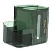 HOOTNEE Decorative Green PET Tissue Holder, Large Capacity, Space-Saving, Practical for Desk and Bedroom view 1