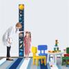 JHSDHYD Kids' Height Chart, Cartoon Planet Rocket, Beige Scroll view 2