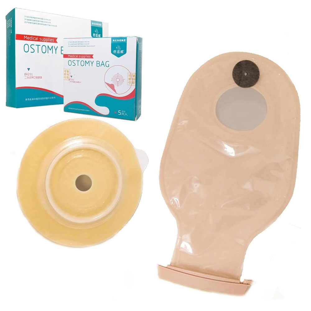 Two-Piece Ostomy Pouch, 10/Box, Cut-to-Fit 20–45 mm, Clamp Closure