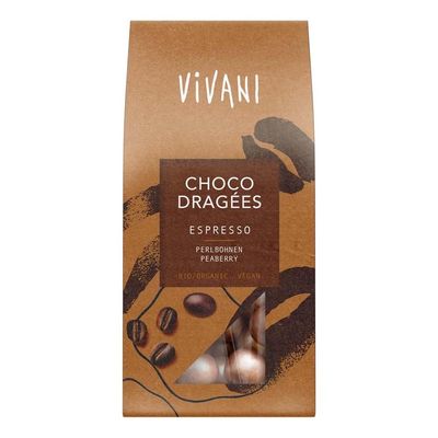 Vivani Choco Dragees, Espresso, 75 g (2)