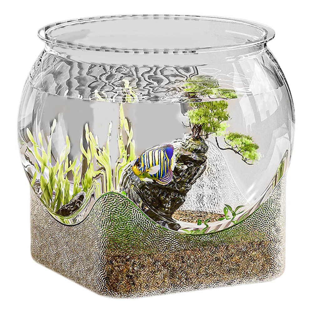 Round Transparent Fish Bowl Aquarium