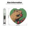 ZSUUGJ Capybara Eat Strawberry Travel Makeup Mirror view 3