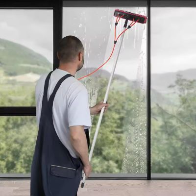 JHKJDS 900 cm Telescopic Window Cleaner, Water-Fed Brush for Decks, Walls, Roofs, RVs and Cars