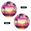 ZSUUGJ Compact Makeup Mirror with Beach Sunset Design view 2