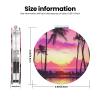 ZSUUGJ Compact Makeup Mirror with Beach Sunset Design view 3