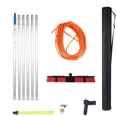 JHKJDS Water-Fed Pole Set, Adjustable Solar Panel Cleaning Kit, 900 cm