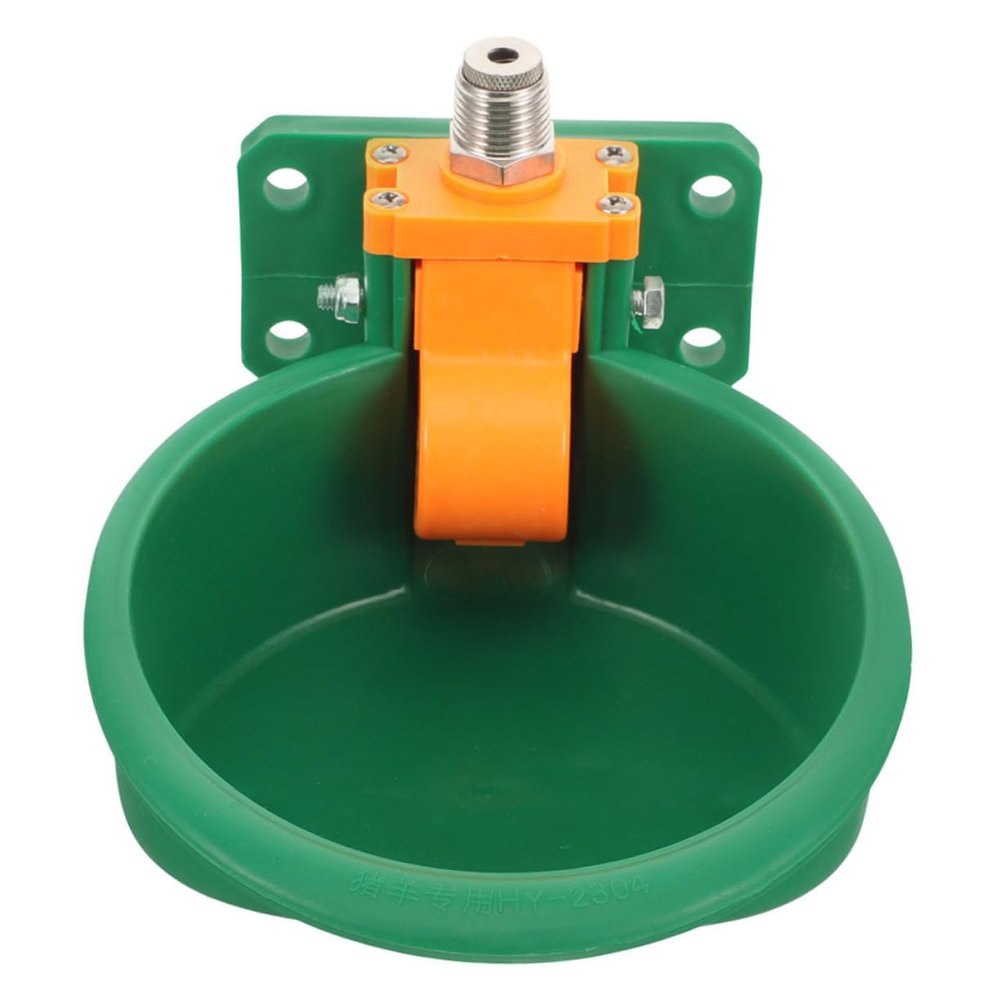 HEMOTON Automatic Water Dispenser for Pigs and Horses, Green ABS Plastic