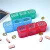 Mini Pill Organizer with 3 Compartments, Blue view 4