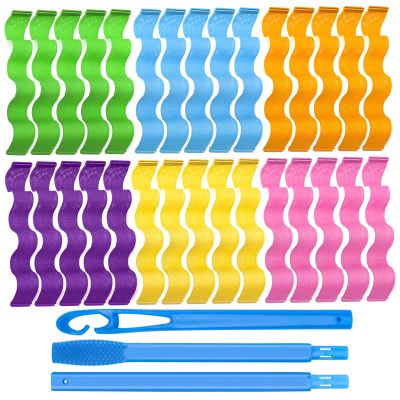 QGGTQG Spiral Curlers, 30-Piece No-Heat Hair Roller Kit, 30 cm