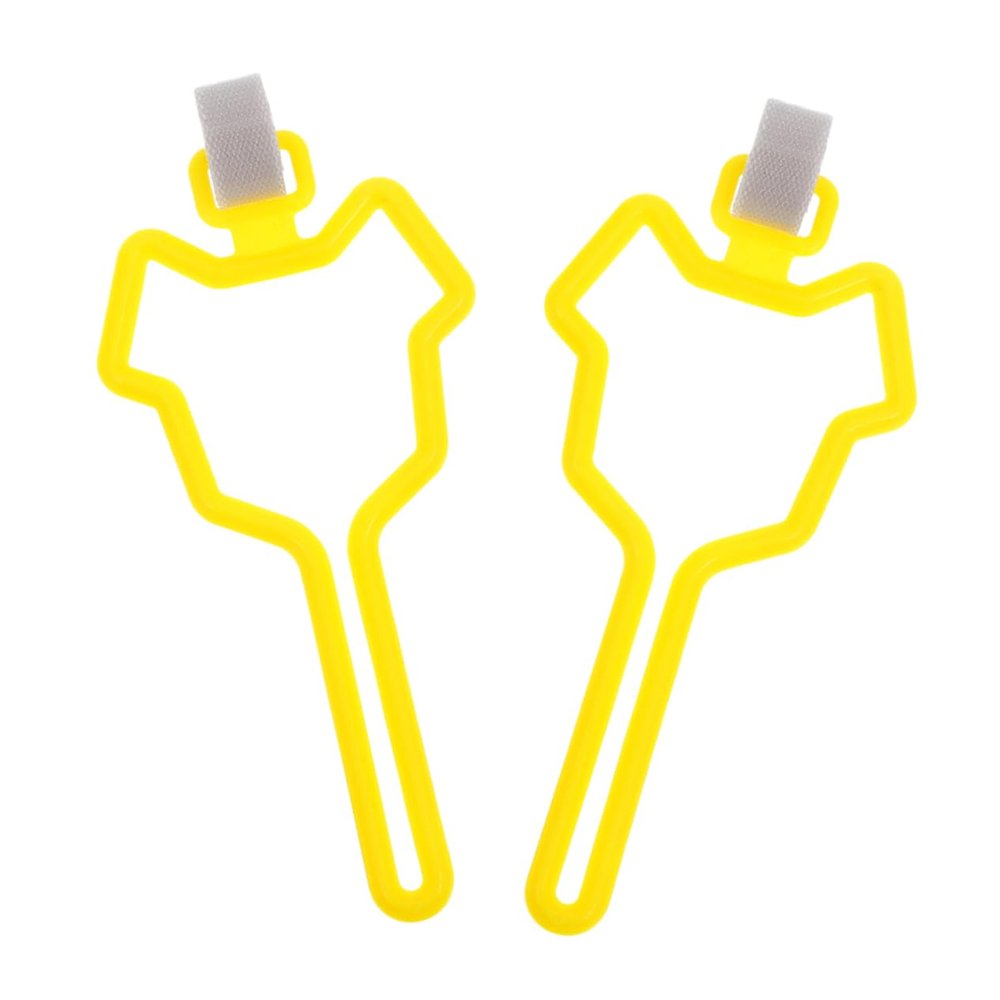 Dog Waste Bag Clips, 2-Pack, ABS, Yellow, for Dogs and Cats