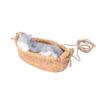 Resin Cat Hanging Ornament, Cartoon Animal Shape, Khaki view 1