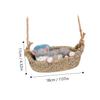 Resin Cat Hanging Ornament, Cartoon Animal Shape, Khaki view 2