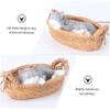 Resin Cat Hanging Ornament, Cartoon Animal Shape, Khaki view 4