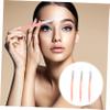 3-Pack Stainless Steel Travel Eyebrow Razors, Pink view 2