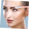 3-Pack Stainless Steel Travel Eyebrow Razors, Pink view 4