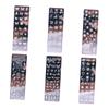 CALLARON Stainless Steel Nail Stamping Plates with Deeply Engraved Flowers and Butterflies, 6 Pieces view 1