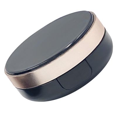 PACKOVE Black Powder Container with Puff, Empty ABS and PP Powder Jar, 15 g, Leak-Resistant, for Travel and Work