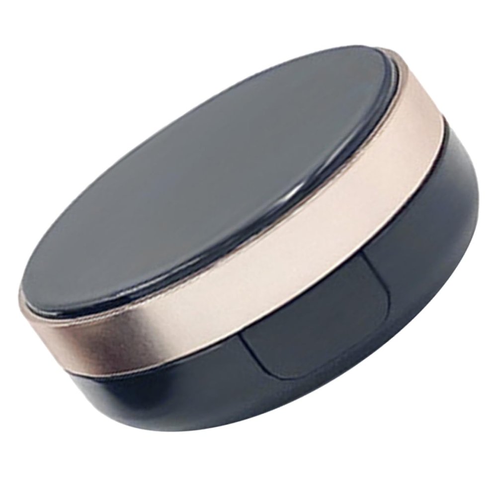 PACKOVE Black Powder Container with Puff, Empty ABS and PP Powder Jar, 15 g, Leak-Resistant, for Travel and Work