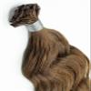 Haartick Reusable 100% Human Hair Bonding Extensions, Chocolate Brown, 60 cm, Deeply Wavy/Curly, 10 Strands view 1