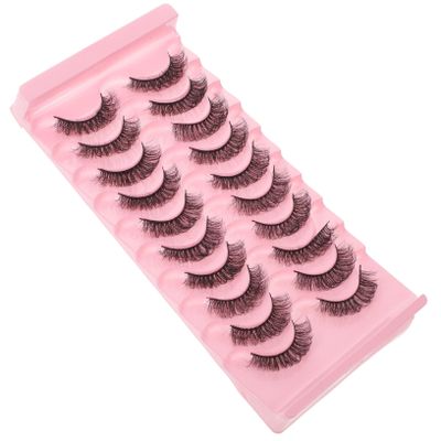 CALLARON 10 Pairs of 7D False Eyelashes for Women