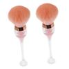 minkissy 2-Piece Nail Dust Brush Set, Soft Bristles, Pink Plastic view 1